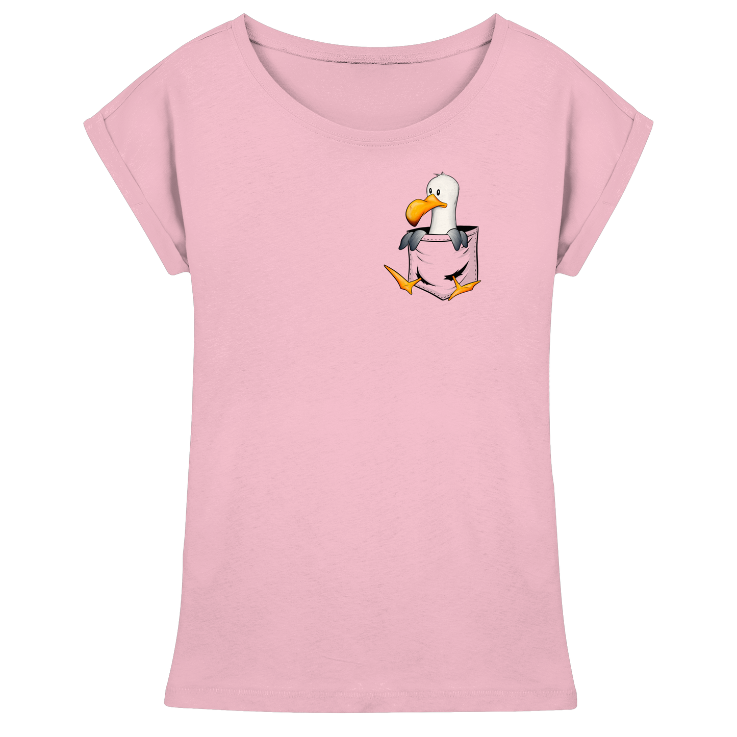 Kleine Möwe In Deiner Tasche - Womens Extended Shoulder T-Shirt