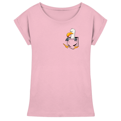 Kleine Möwe In Deiner Tasche - Womens Extended Shoulder T-Shirt