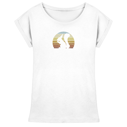 Retro Eichhörnchen Silhouette - Womens Extended Shoulder T-Shirt