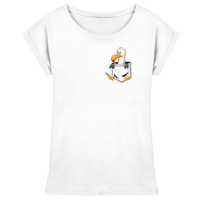 Kleine Möwe In Deiner Tasche - Womens Extended Shoulder T-Shirt