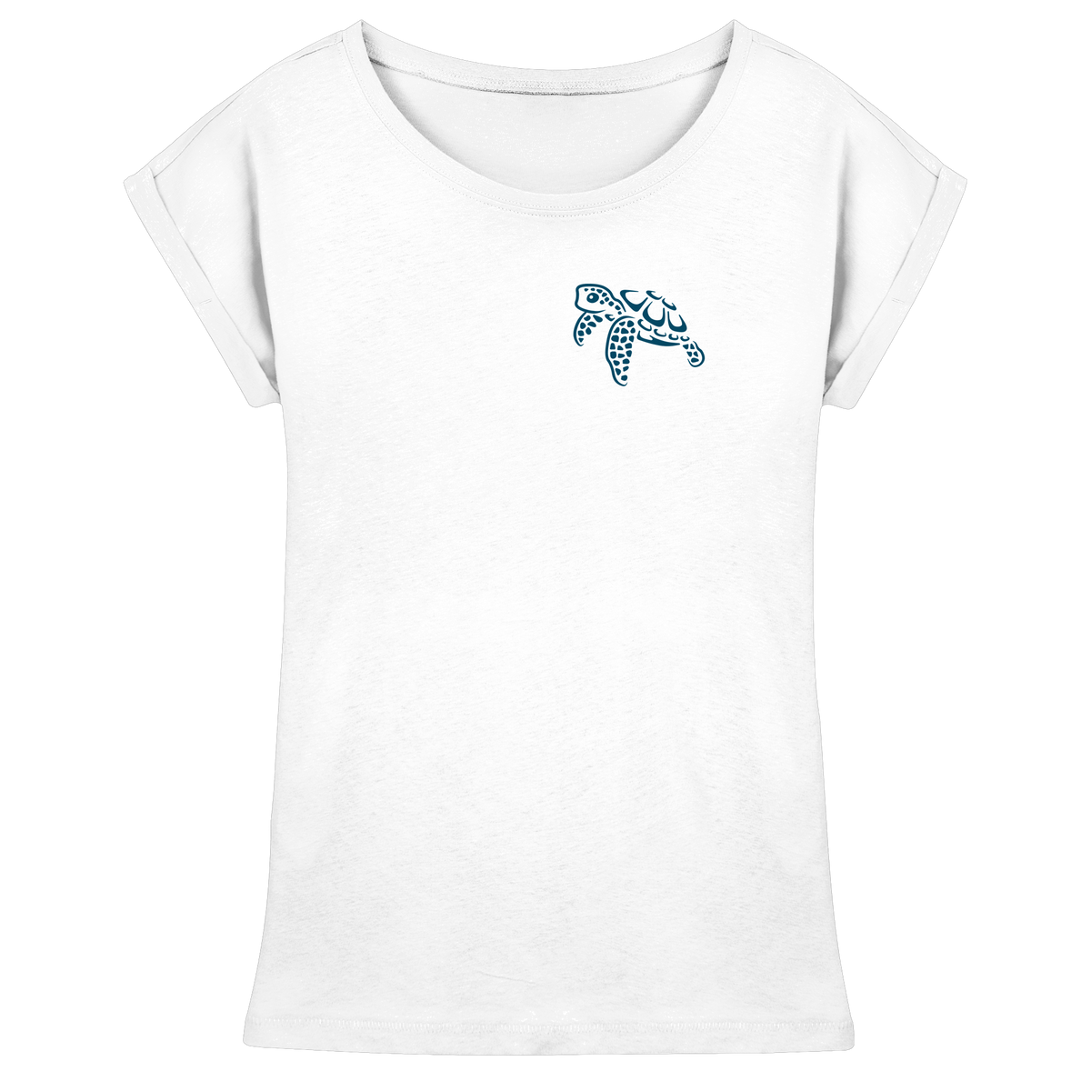 Lässig lustige Wasserschildkröte - Womens Extended Shoulder T-Shirt