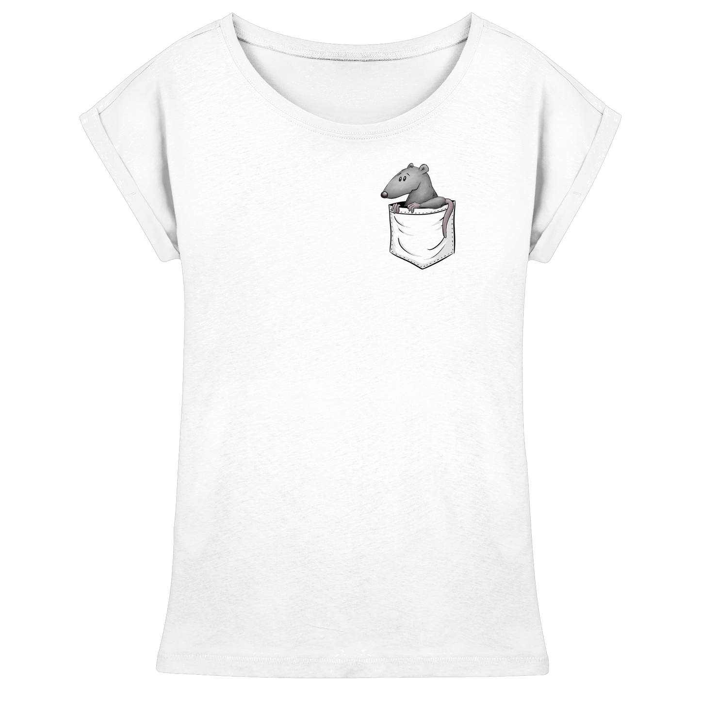 Kleine Ratte in der Tasche - Womens Extended Shoulder T-Shirt