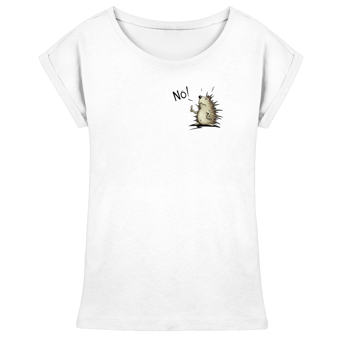 Nö! Grummeliger Igel - Womens Extended Shoulder T-Shirt