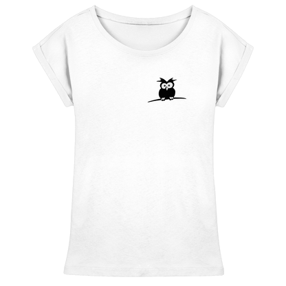 Kleine struppige Eule - Womens Extended Shoulder T-Shirt