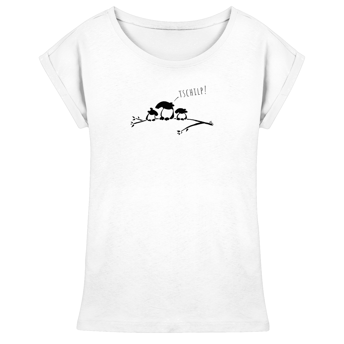 Drei kleine Tapir-Vögel - Womens Extended Shoulder T-Shirt