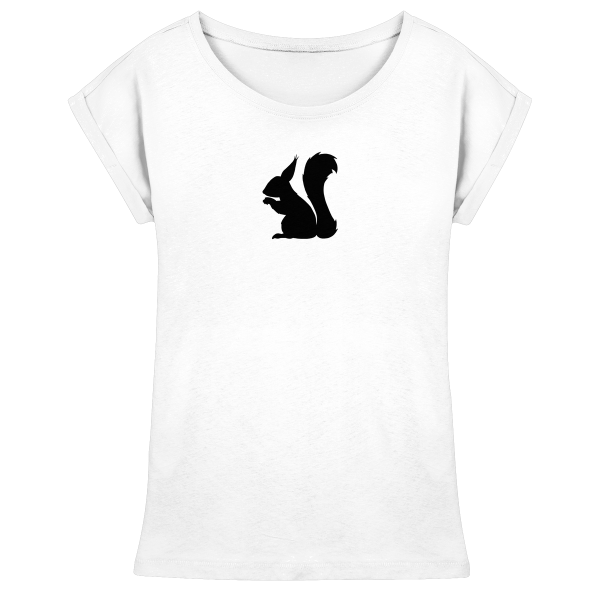 Eichhörnchen Silhouette - Womens Extended Shoulder T-Shirt