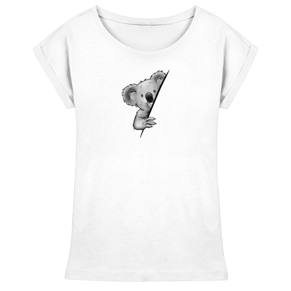 Koala Bär Illustration - Womens Extended Shoulder T-Shirt