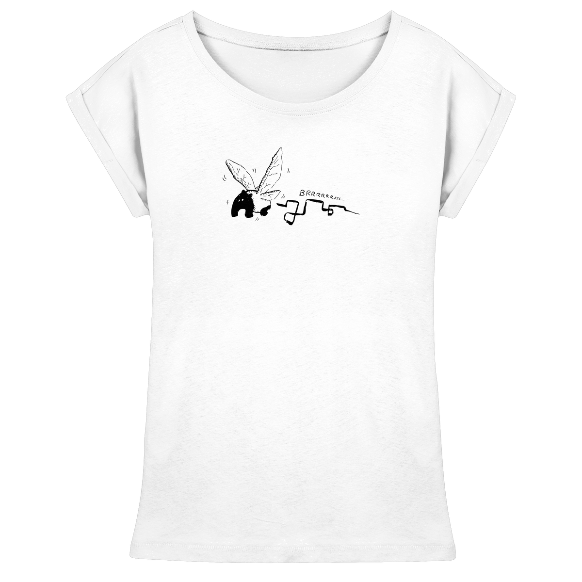 zauberhaft flatternde Tapir Fee - Womens Extended Shoulder T-Shirt