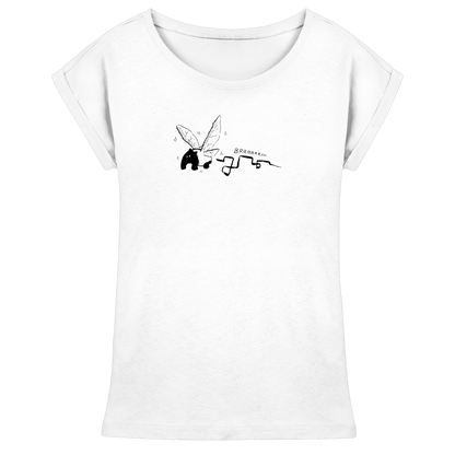 zauberhaft flatternde Tapir Fee - Womens Extended Shoulder T-Shirt