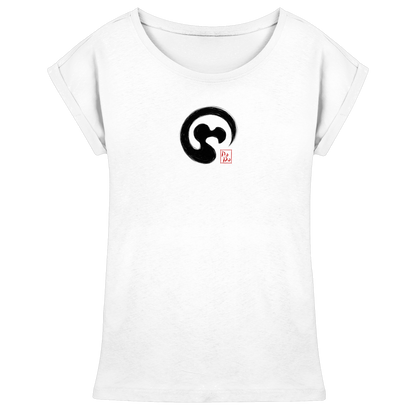 Zen Dodo im japanischen Enso Kreis - Womens Extended Shoulder T-Shirt