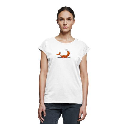 Lässiger cooler Fuchs | Mr. Fox, der Schleicher - Womens Extended Shoulder T-Shirt