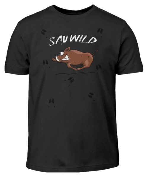 Sauwild wilde Sau | Wildschwein Keiler - Kinder T-Shirt-16