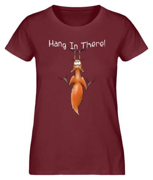 Hang In There | Lässiges Eichhörnchen - Damen Premium Organic Shirt-6883