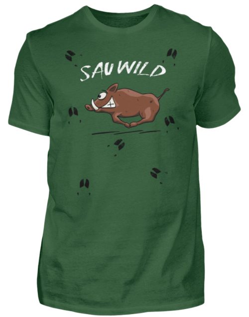 Sauwild wilde Sau | Wildschwein Keiler - Herren Shirt-833