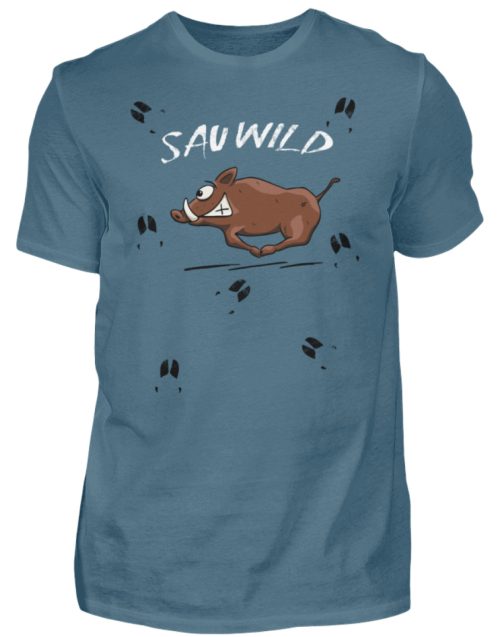 Sauwild wilde Sau | Wildschwein Keiler - Herren Shirt-1230