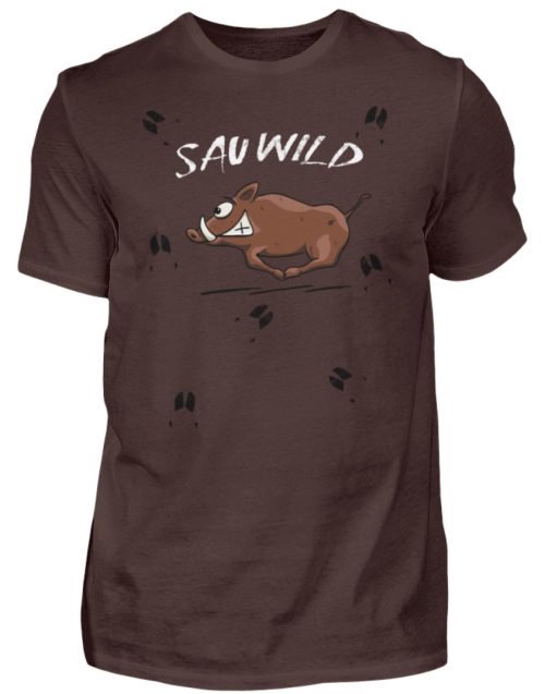 Sauwild wilde Sau | Wildschwein Keiler - Herren Shirt-1074