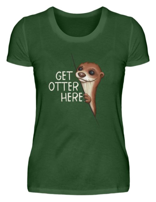 Get Otter Here | Lustiger Otter Kalauer - Damen Premiumshirt-2936