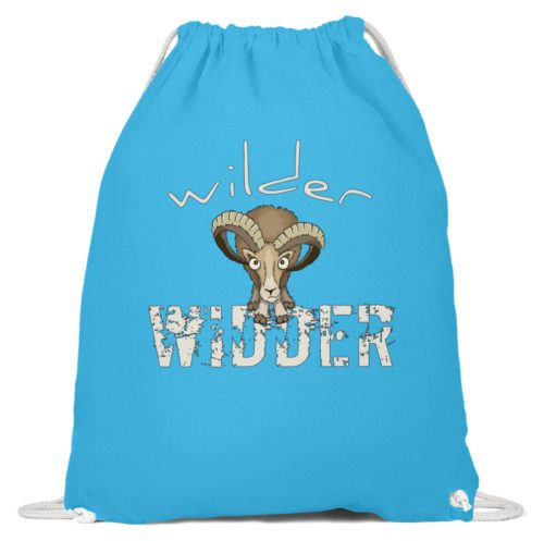 Wilder Widder | Mufflon Cooles Wild-Schaf - Baumwoll Gymsac-6242