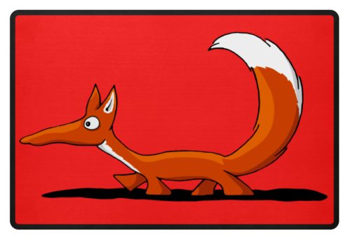 Lässiger cooler Fuchs | Mr. Fox, der Schleicher - Fußmatte-5761