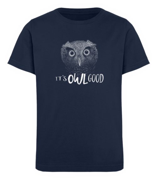 It-s OWL Good | Kritzel-Kunst-Eule - Kinder Organic T-Shirt-6887