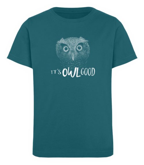 It-s OWL Good | Kritzel-Kunst-Eule - Kinder Organic T-Shirt-6889