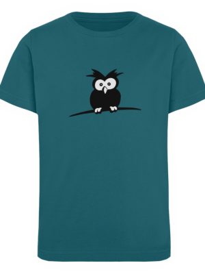 struppige Eule - das Shirt ist ein Muß für alle aufgeweckten Eulen-Fans - Kinder Organic T-Shirt-6889