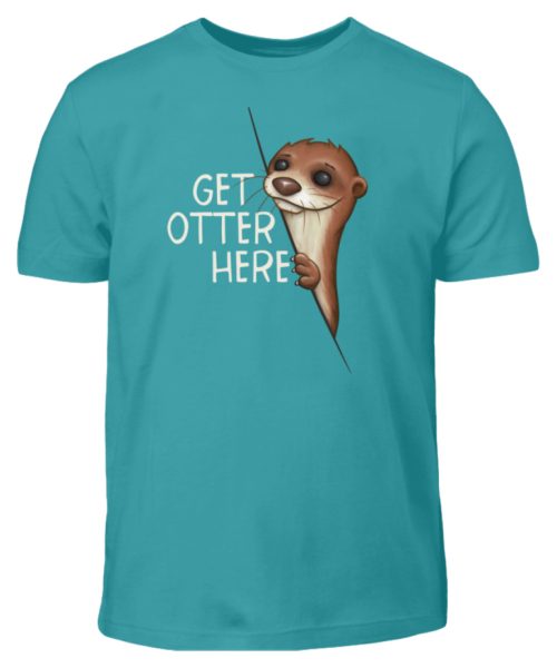 Get Otter Here | Lustiger Otter Kalauer - Kinder T-Shirt-1242