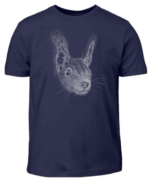 Eichhörnchen Bleistift Illustration - Kinder T-Shirt-198