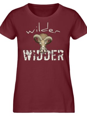 Wilder Widder | Mufflon Cooles Wild-Schaf - Damen Premium Organic Shirt-6883