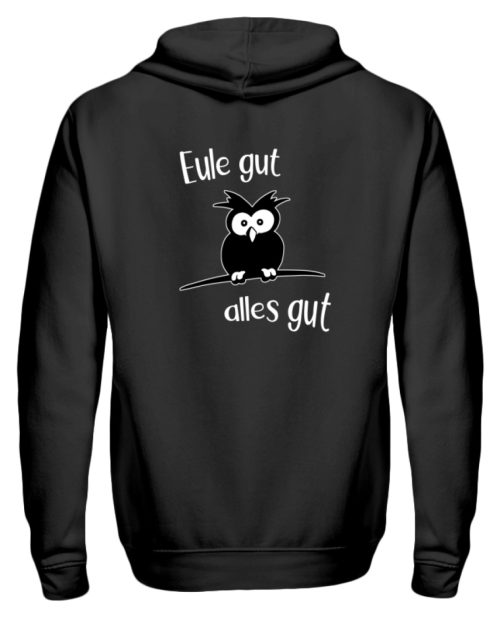 Eule gut, alles gut | witzige Eule - Zip-Hoodie-16