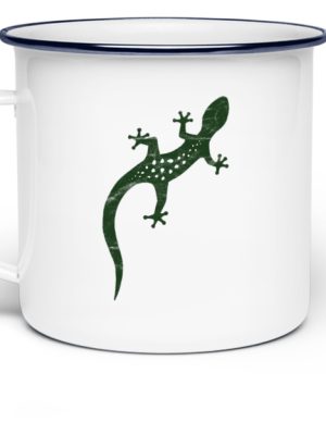 Eidechse Gecko Salamander Tasse - Emaille Tasse-3