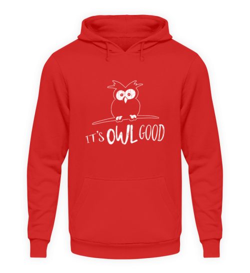 Its OWL good | Easy-Going Eule - Unisex Kapuzenpullover Hoodie-1565