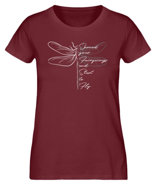 Breite die Flügel aus und flieg los | Libelle - Damen Premium Organic Shirt-6883