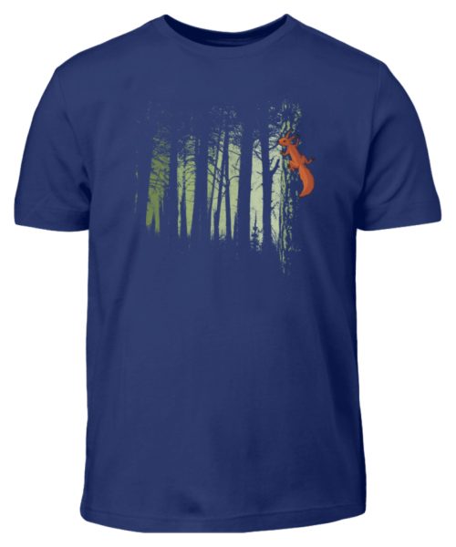 Eichhörnchen im Zwielicht-Wald - Kinder T-Shirt-1115