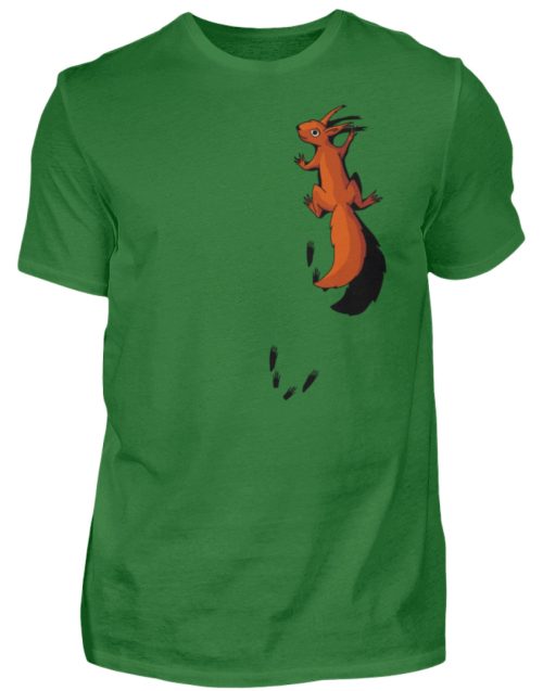 kletterndes Eichhörnchen mit Spuren - Herren Shirt-718