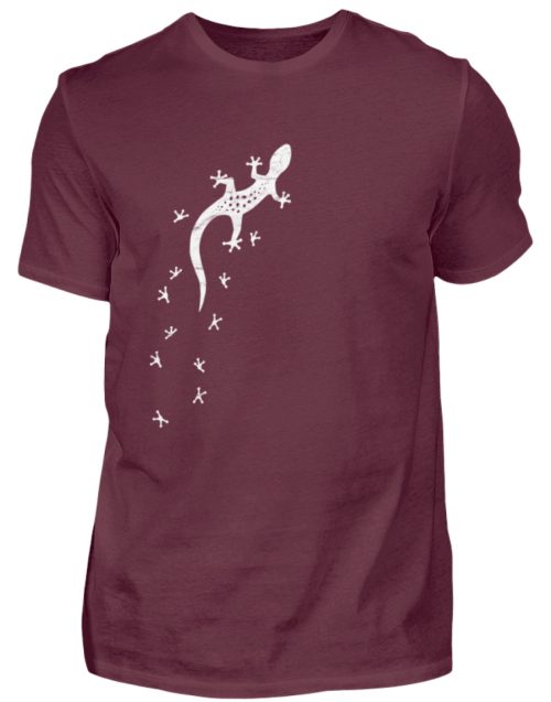 Gecko Silhouette mit Fährte | Sommer, Sonne und mediterraner Urlaub für Salamander-Fans - Herren Shirt-839