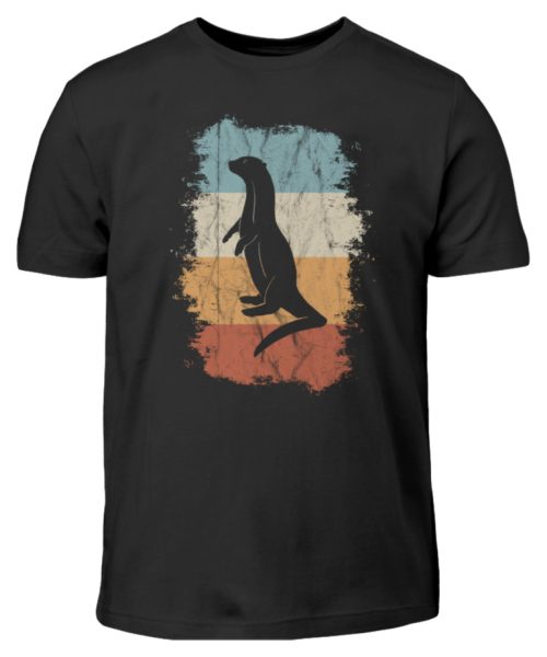Retro Otter Fisch-Otter Silhouette - Kinder T-Shirt-16