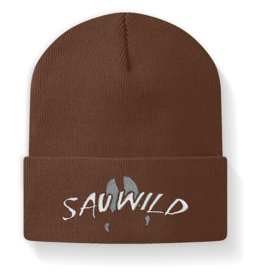 Sauwild Wildschwein Trittsiegel - Beanie-6759