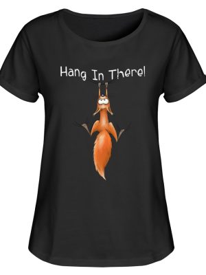 Hang In There | Lässiges Eichhörnchen - Damen RollUp Shirt-16