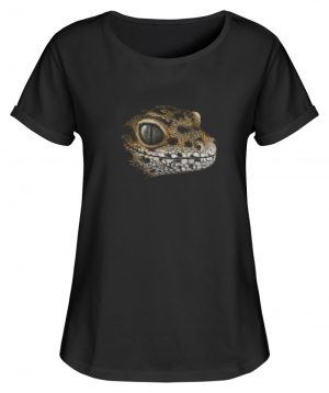 Leopard Gecko Skizze Kritzel-Kunst - Damen RollUp Shirt-16