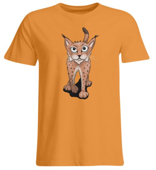 Lässiger eurasischer Luchs - Coole Wildkatze - Übergrößenshirt-20