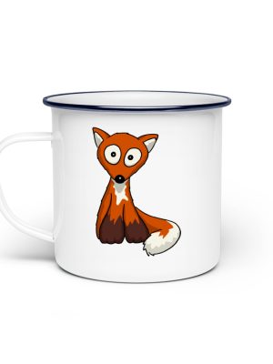 Kleener süßer Fuchs - Emaille Tasse-3