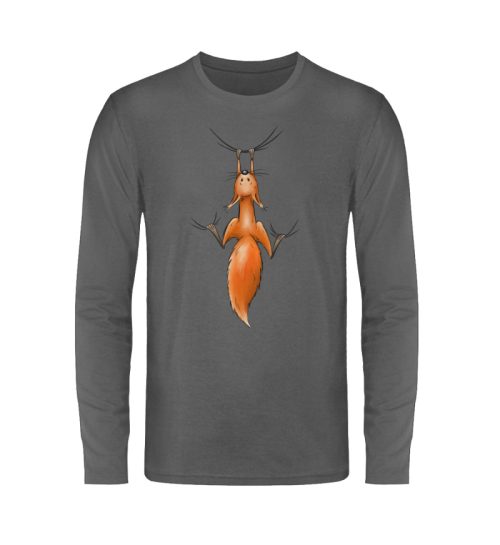 rotes Eichhörnchen hängt ab - Unisex Long Sleeve T-Shirt-627
