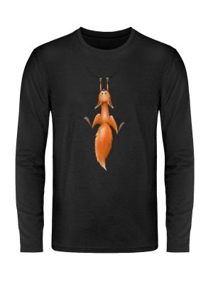 rotes Eichhörnchen hängt ab - Unisex Long Sleeve T-Shirt-16
