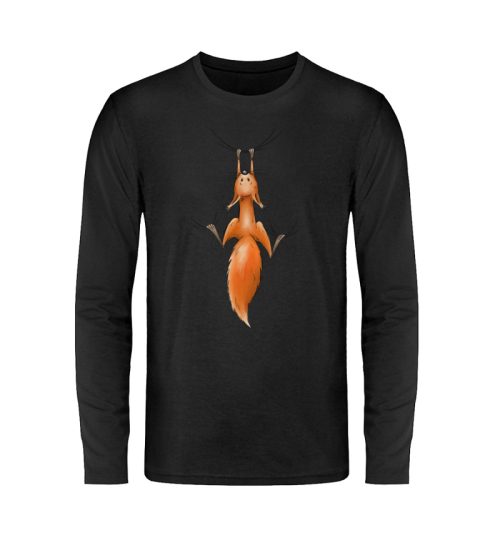 rotes Eichhörnchen hängt ab - Unisex Long Sleeve T-Shirt-16