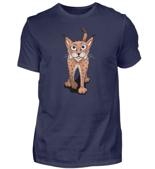 Lässiger eurasischer Luchs - Coole Wildkatze - Herren Shirt-198