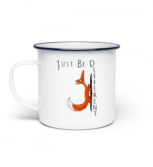 Just Be Different | Sei Anders, süßer Fuchs - Emaille Tasse-3