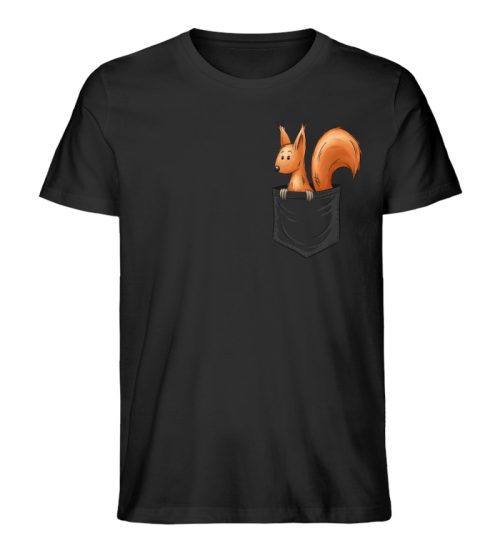 Lässiges Eichhörnchen In Tasche - Herren Premium Organic Shirt-16