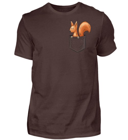 Lässiges Eichhörnchen In Tasche - Herren Shirt-1074