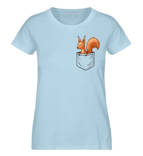 Lässiges Eichhörnchen In Tasche - Damen Premium Organic Shirt-6888